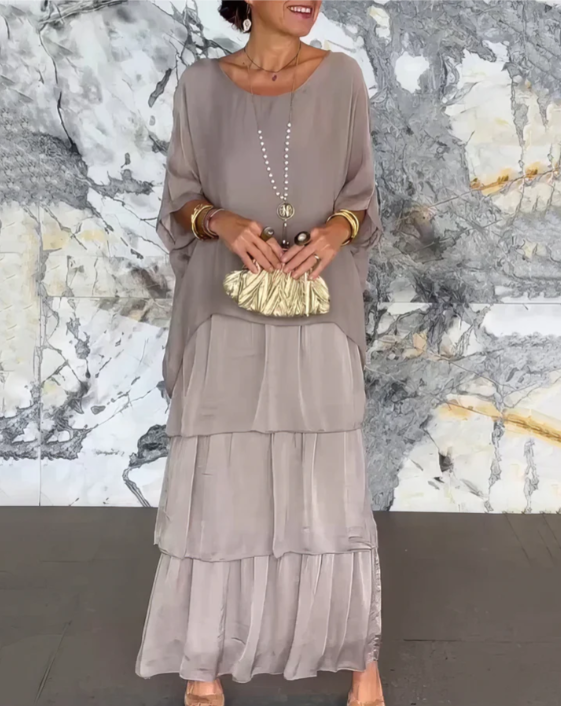 Caroline | Robe Maxi Élégante et Fluide