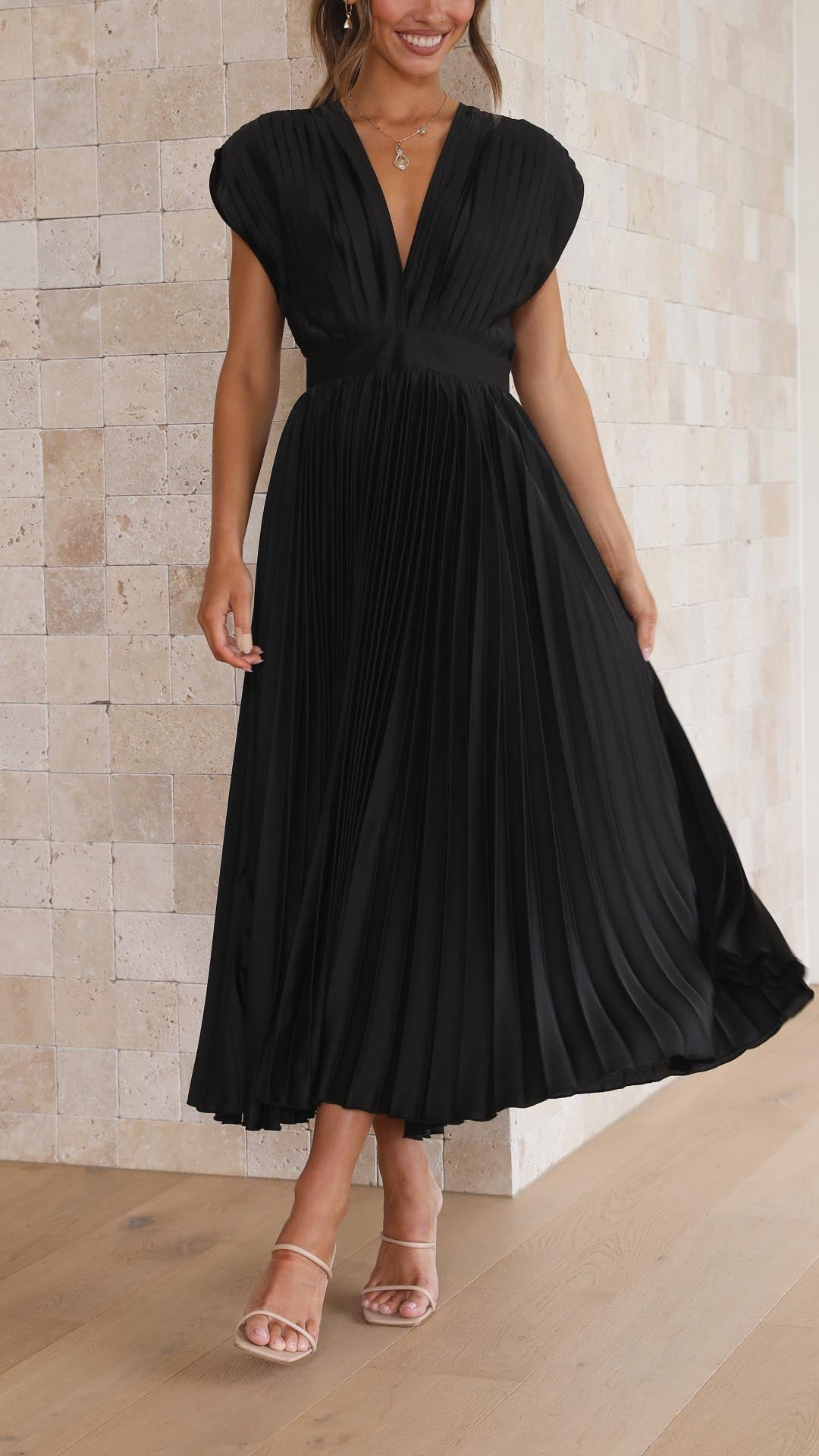 MARIA | Robe plissée élégante