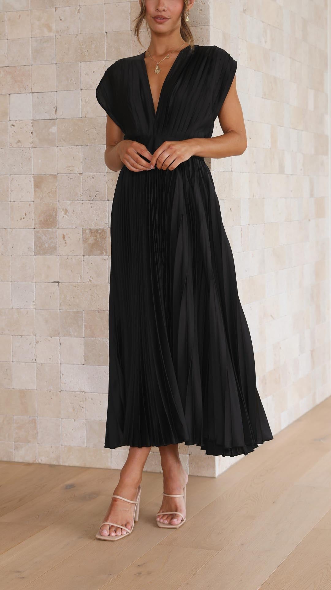 MARIA | Robe plissée élégante