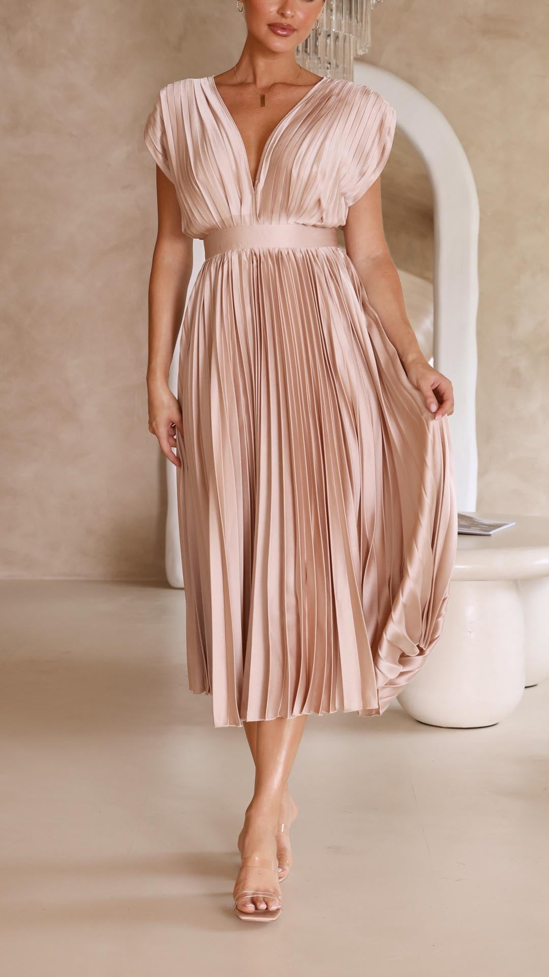 MARIA | Robe plissée élégante
