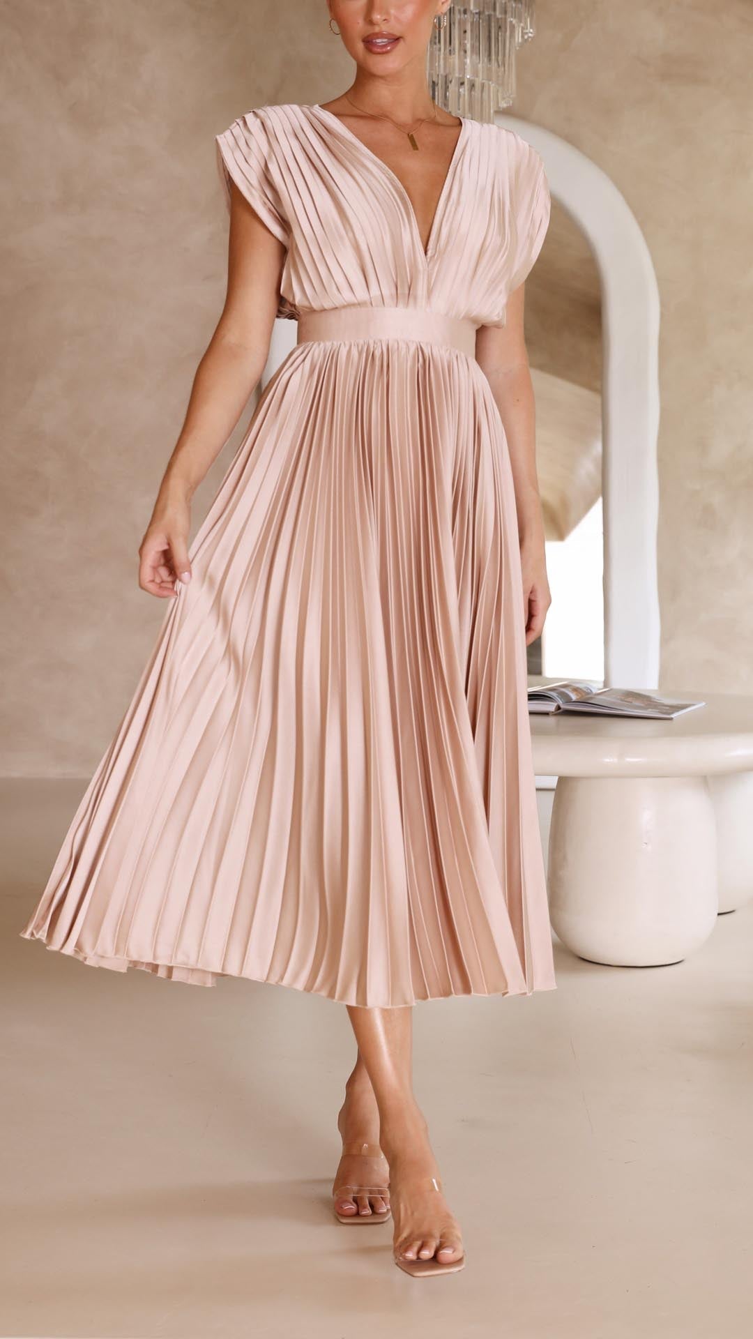 MARIA | Robe plissée élégante