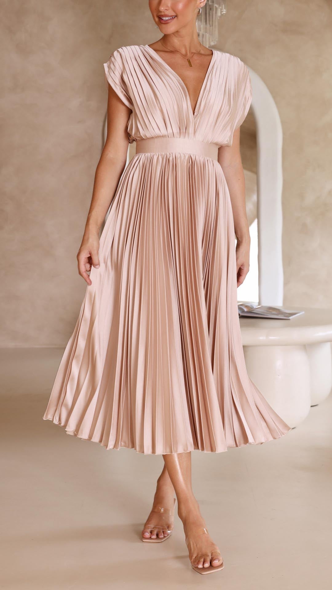 MARIA | Robe plissée élégante