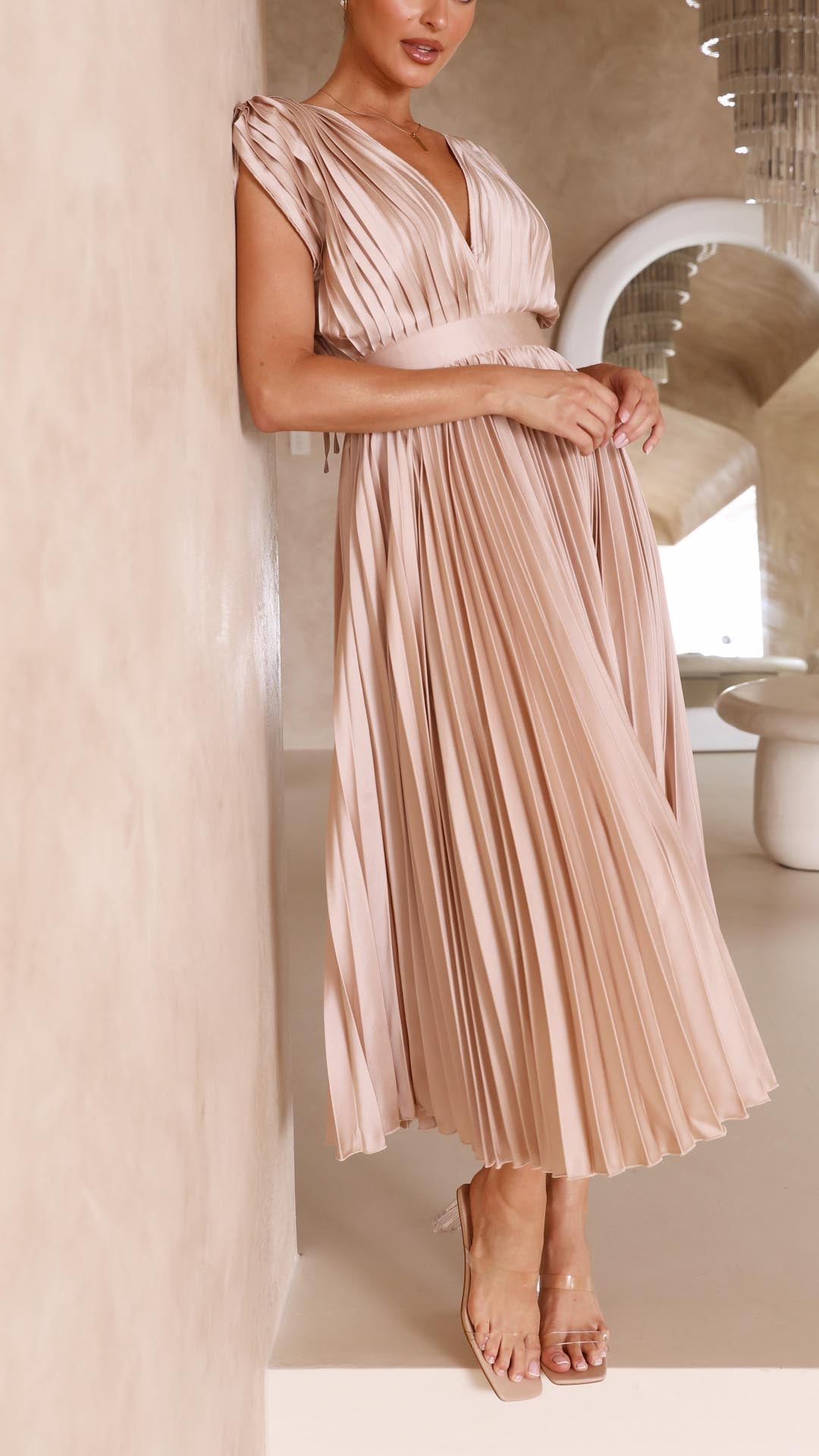 MARIA | Robe plissée élégante