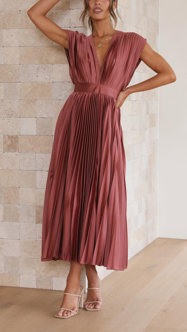 MARIA | Robe plissée élégante