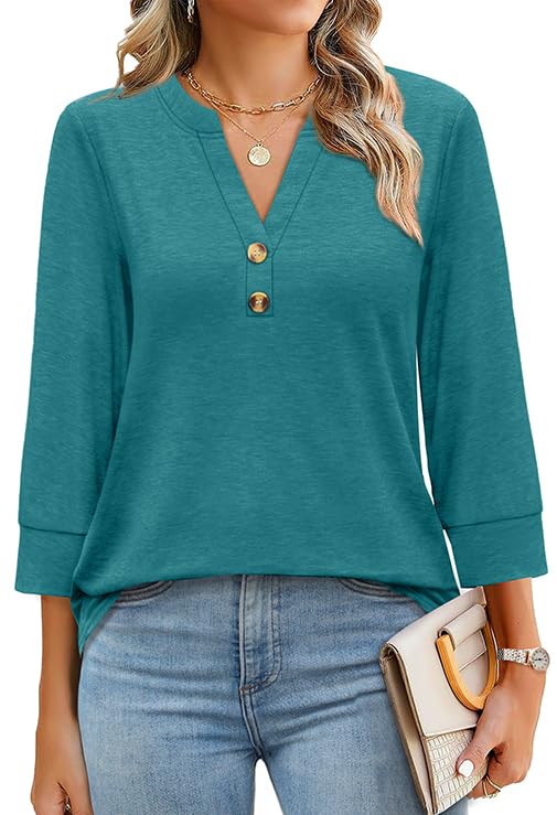Blouse Boutonnée V-Neck Imprimé Floral Boho