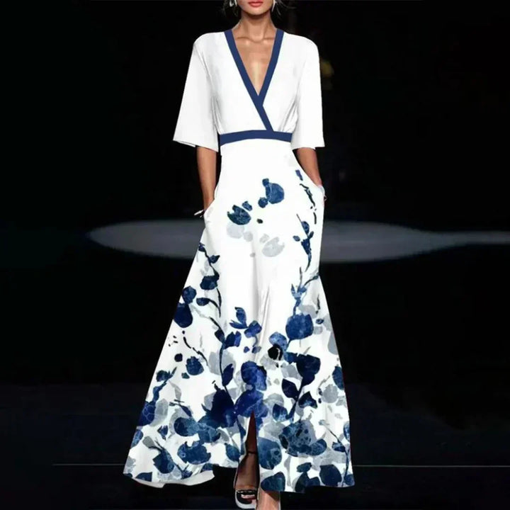 Flora- Elegant Floral Maxi Dress