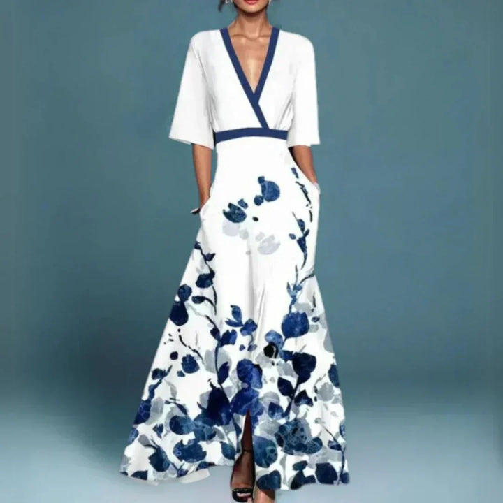 Flora- Elegant Floral Maxi Dress
