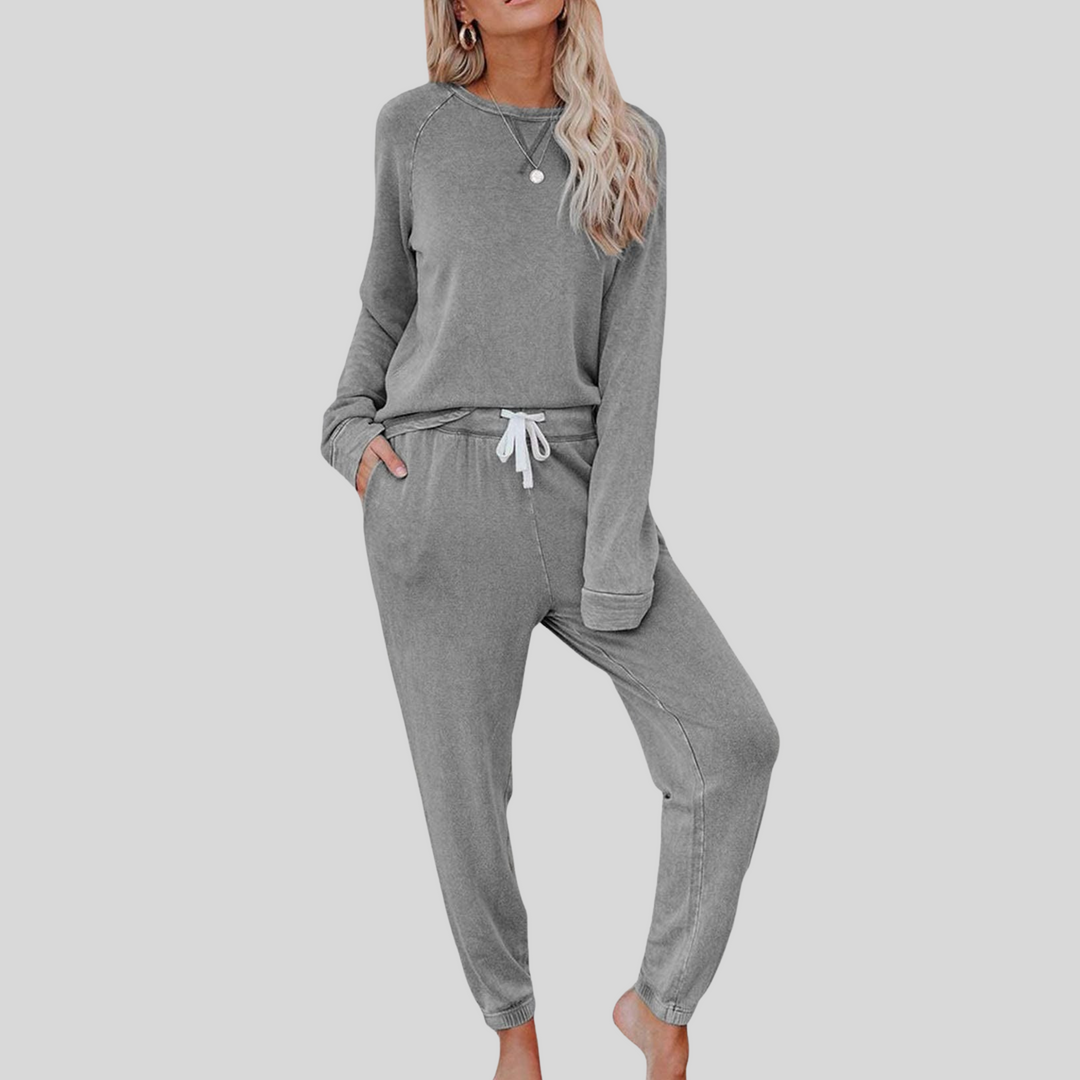 JOCELY™ – Ensemble Décontracté Manches Longues & Pantalon Jogging