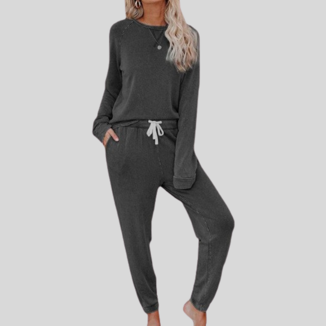 JOCELY™ – Ensemble Décontracté Manches Longues & Pantalon Jogging