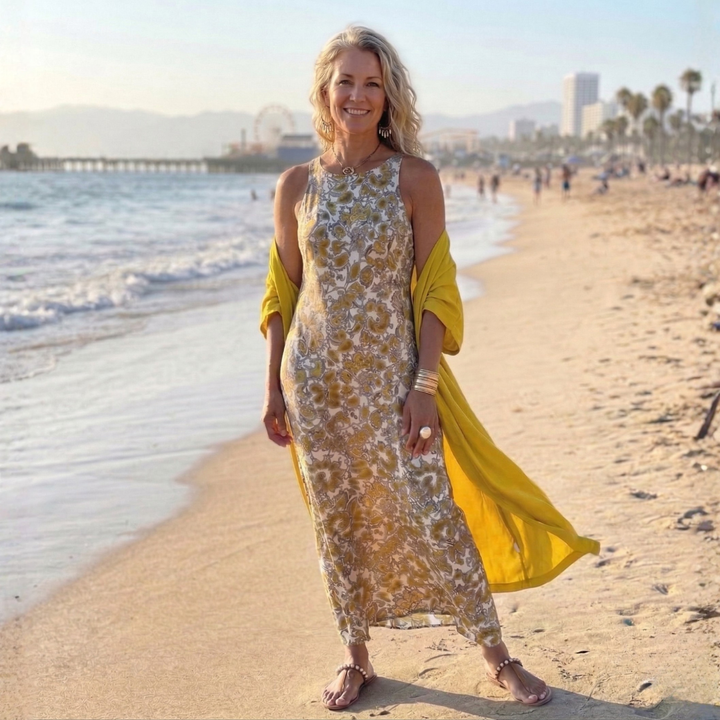 Melanie | Robe Élégante avec Cardigan