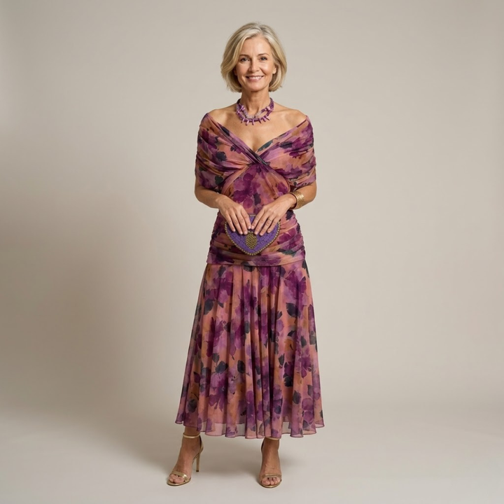 Sophia - Elegant Tummy-Concealing Pleated Dress