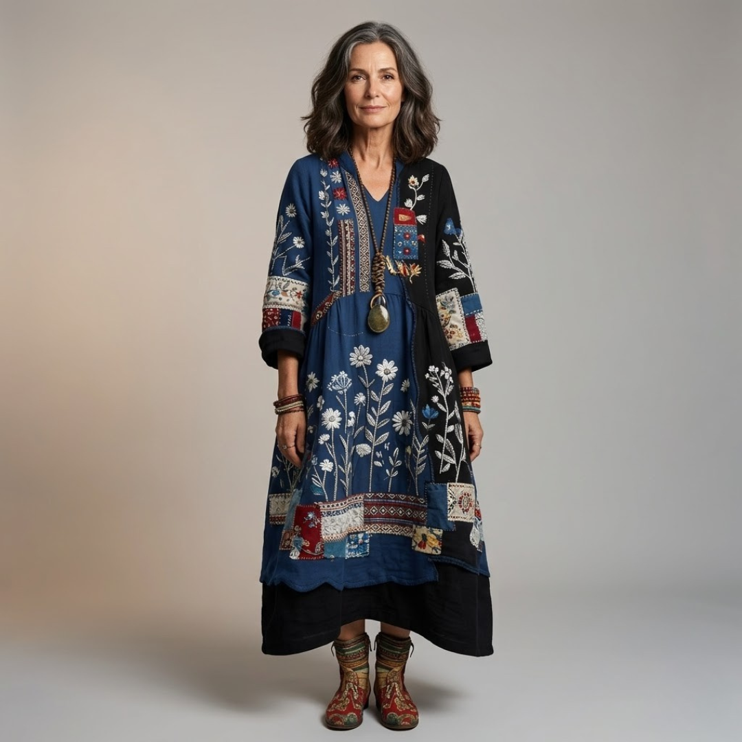 Lara - Elegant Floral Print Dress