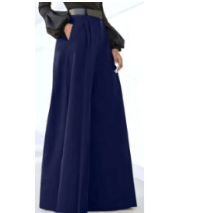 Pantalons à Taille Haute et Jambes Larges | Pli Avant Tailleur | Coupe Formelle Fluide
