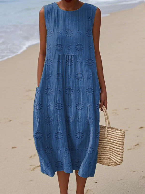 Robe Midi à Motif Sara™