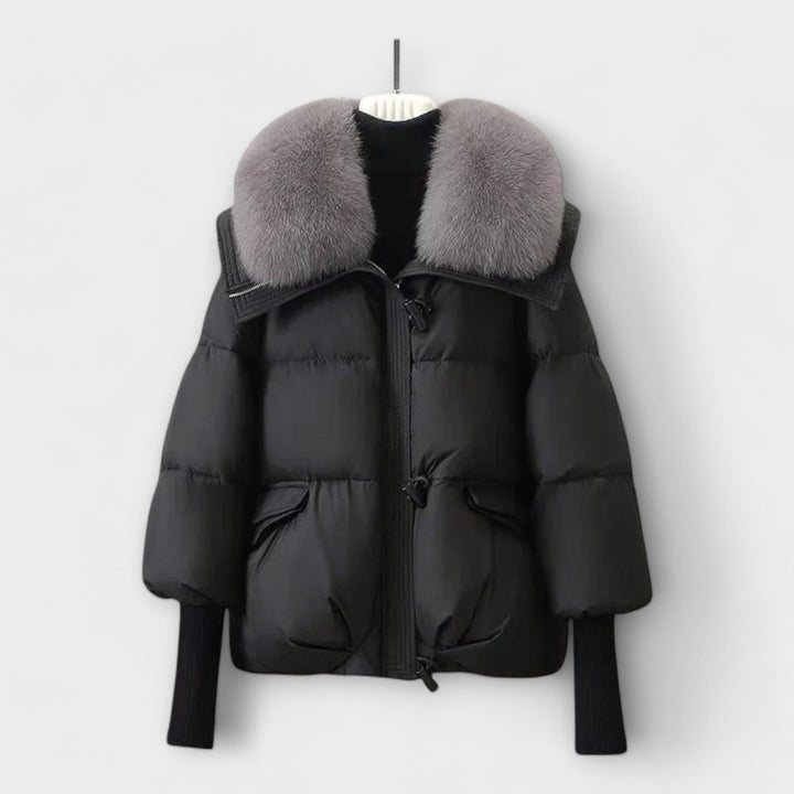 Lucyna – Elegant Jacket with Faux Fur