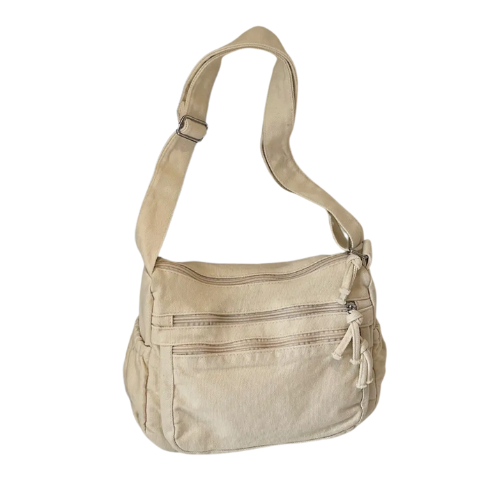 FRANKIE™ – Sac bandoulière en toile rétro à poches multiples