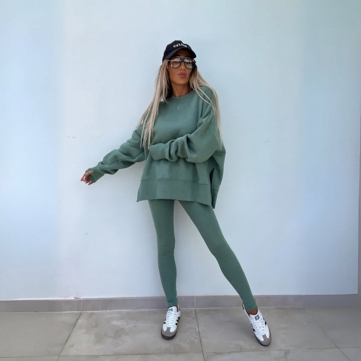 YACHI™ – Ensemble Décontracté Sweat à Manches Longues & Pantalon