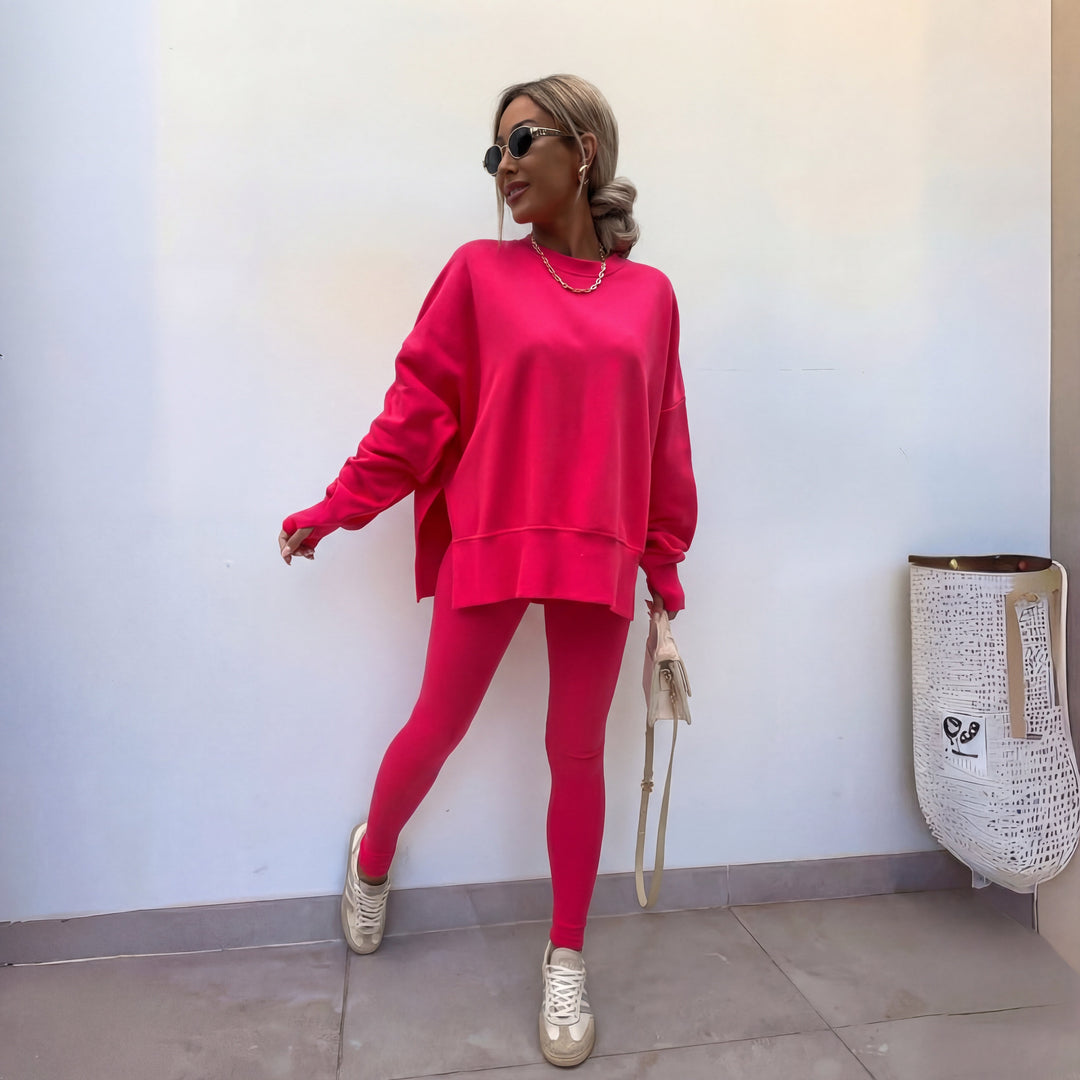 YACHI™ – Ensemble Décontracté Sweat à Manches Longues & Pantalon