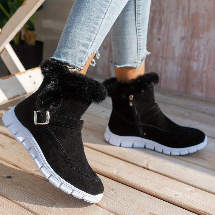 Adriany chunky-sole winter boots in Black
