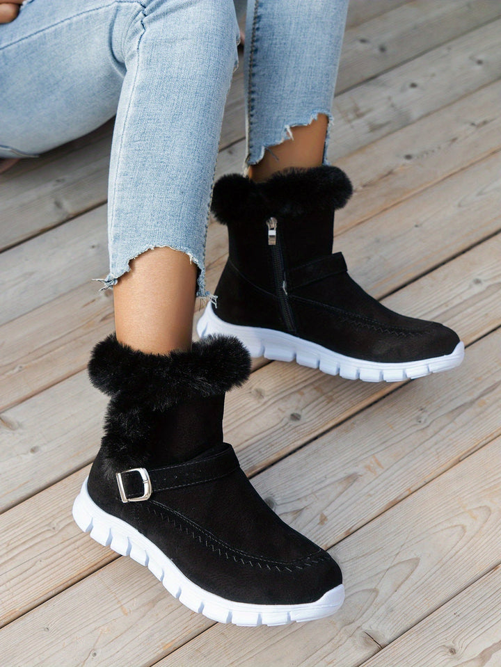 Adriany chunky-sole winter boots in Black