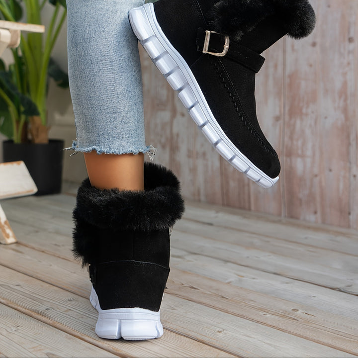 Adriany chunky-sole winter boots in Black