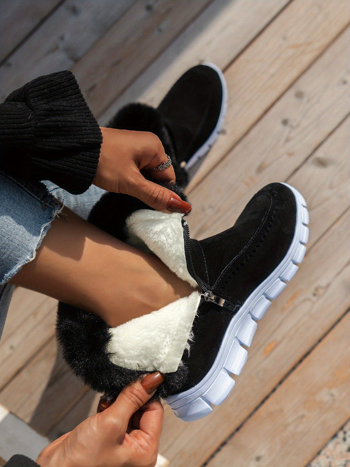 Adriany chunky-sole winter boots in Black