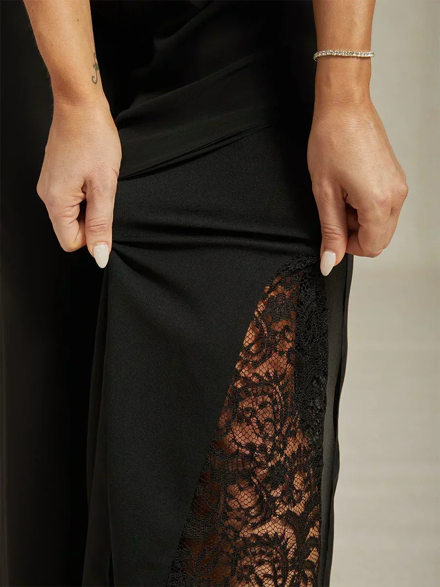 Fluressa | Pantalon fluide à ourlet fendu