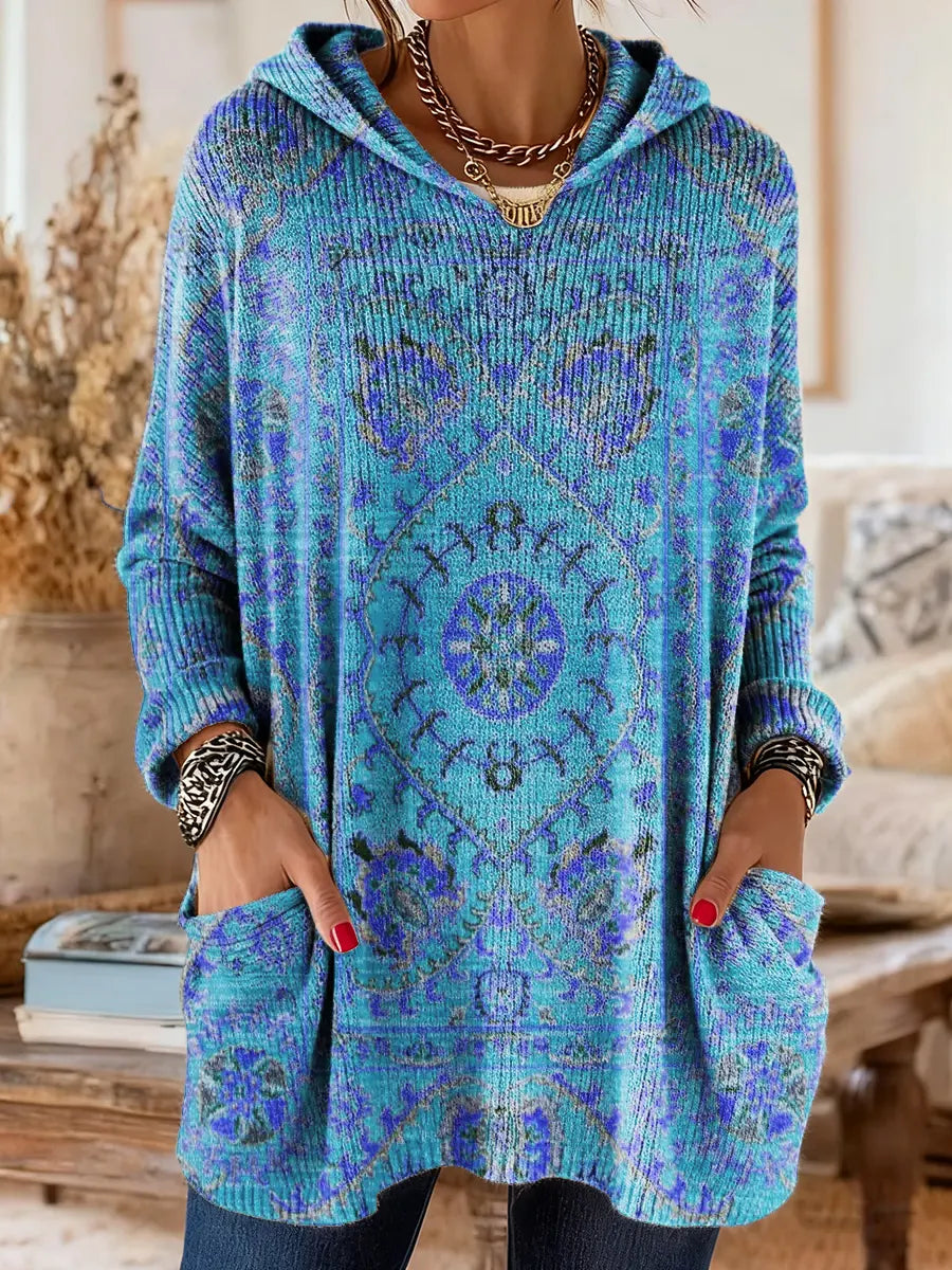 Aimee - Cozy Hooded Knit Sweater