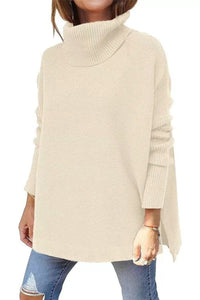 Amara | Ladies Relaxed Polo Neck Jumper
