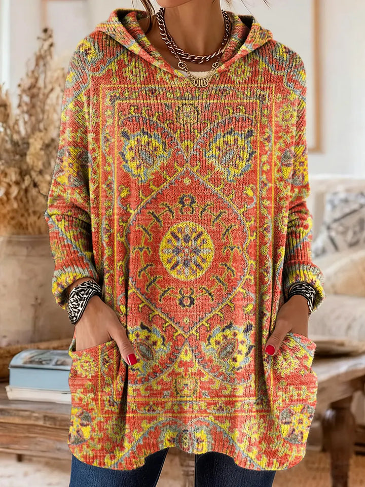 Aimee - Cozy Hooded Knit Sweater