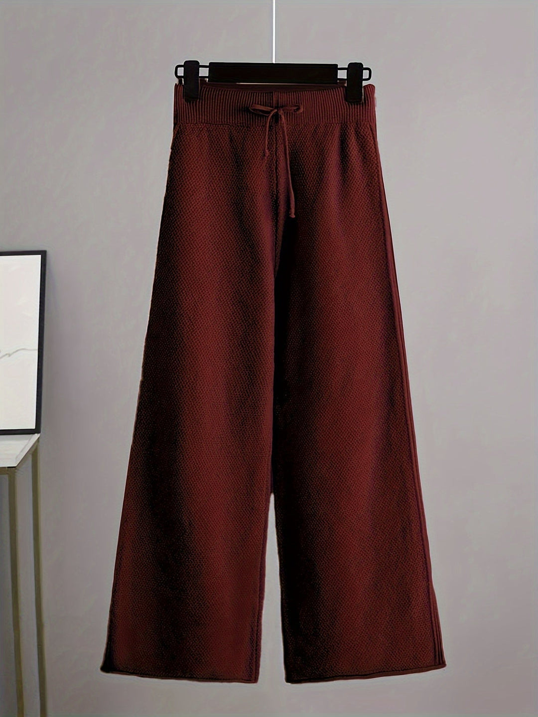 Ensemble de Loungewear Tricoté Douillet Emily™ | Pull Détendu et Pantalon à Jambes Amples