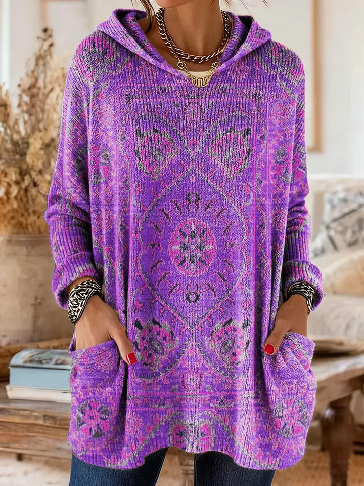 Aimee - Cozy Hooded Knit Sweater