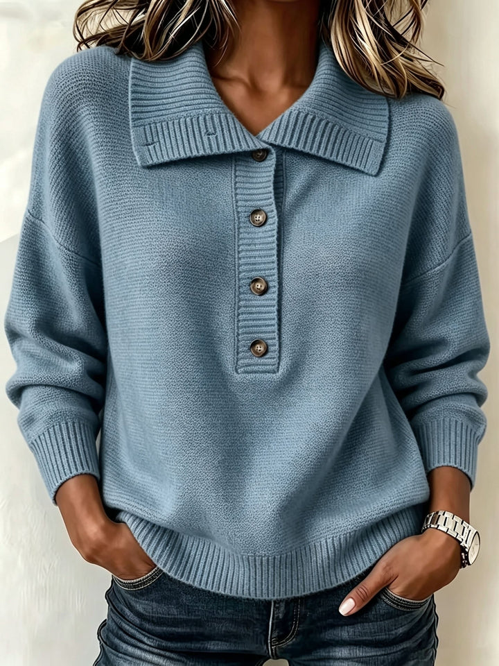 Nicole | Ladies Autumn Sweater with Buttons