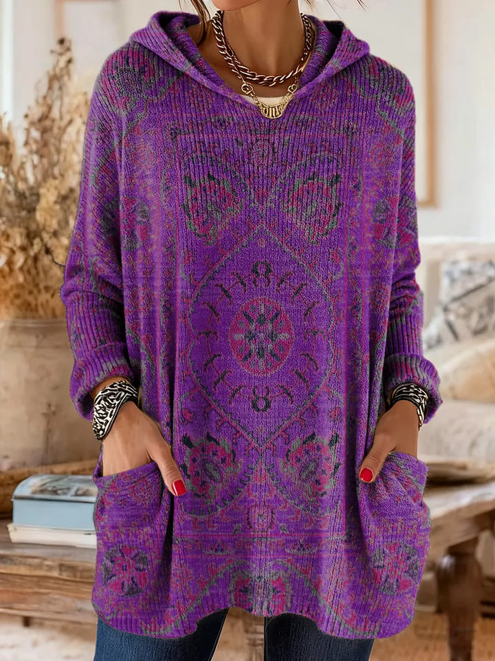 Aimee - Cozy Hooded Knit Sweater