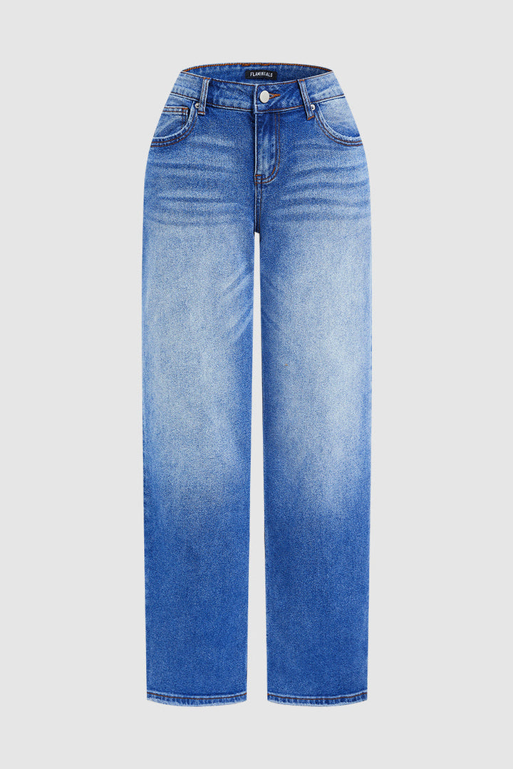 Denvara | Jeans Droit Taille Mi-Basse