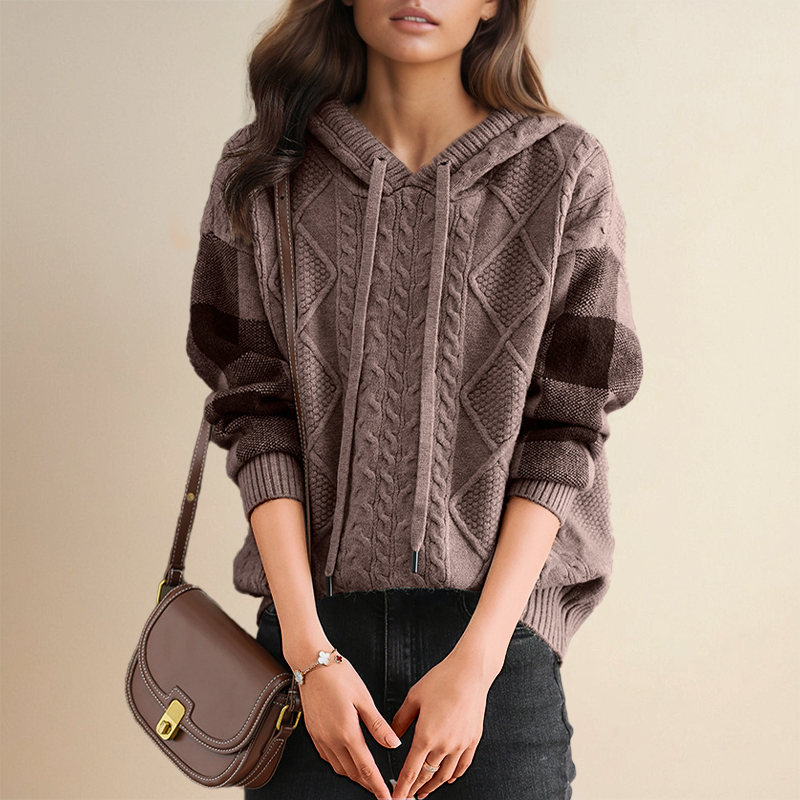 Leonie™ | Pull Jacquard à Capuche