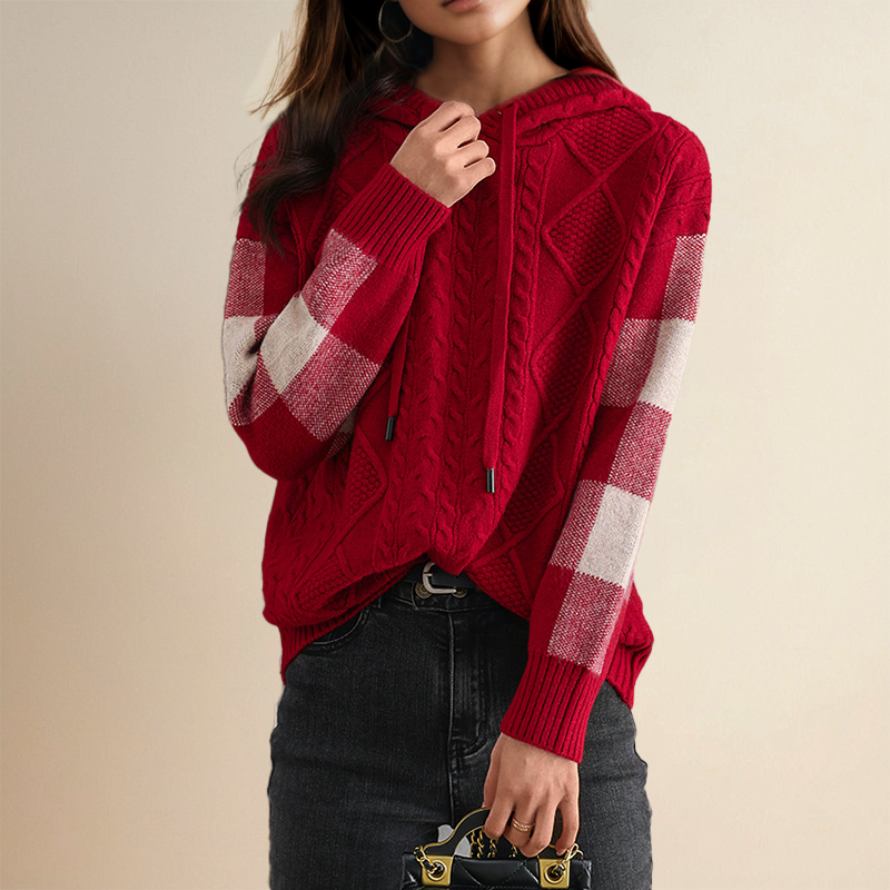 Leonie™ | Pull Jacquard à Capuche