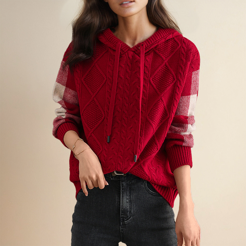 Leonie™ | Pull Jacquard à Capuche