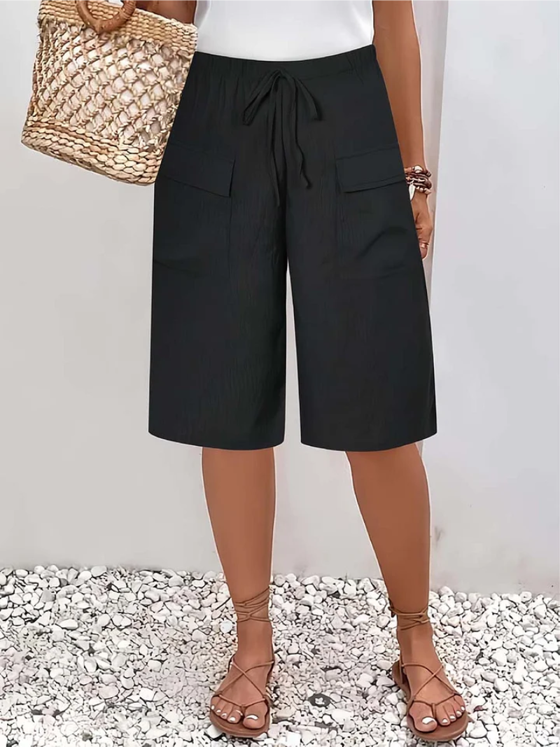 Lina™ – Short confortable à taille élastique élégante