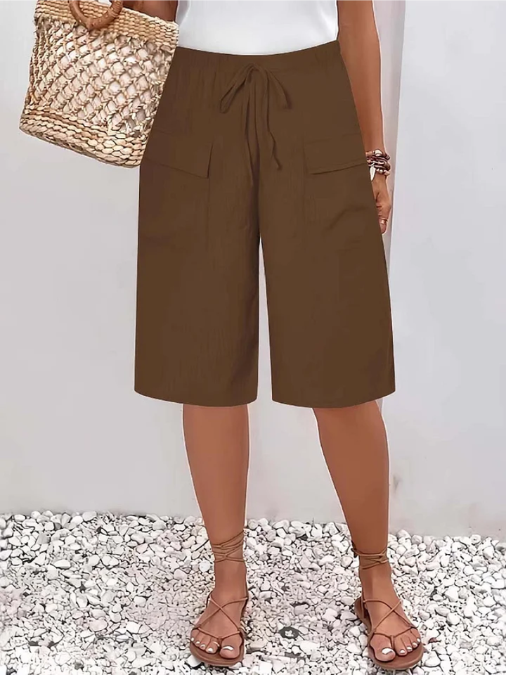 Lina™ – Short confortable à taille élastique élégante