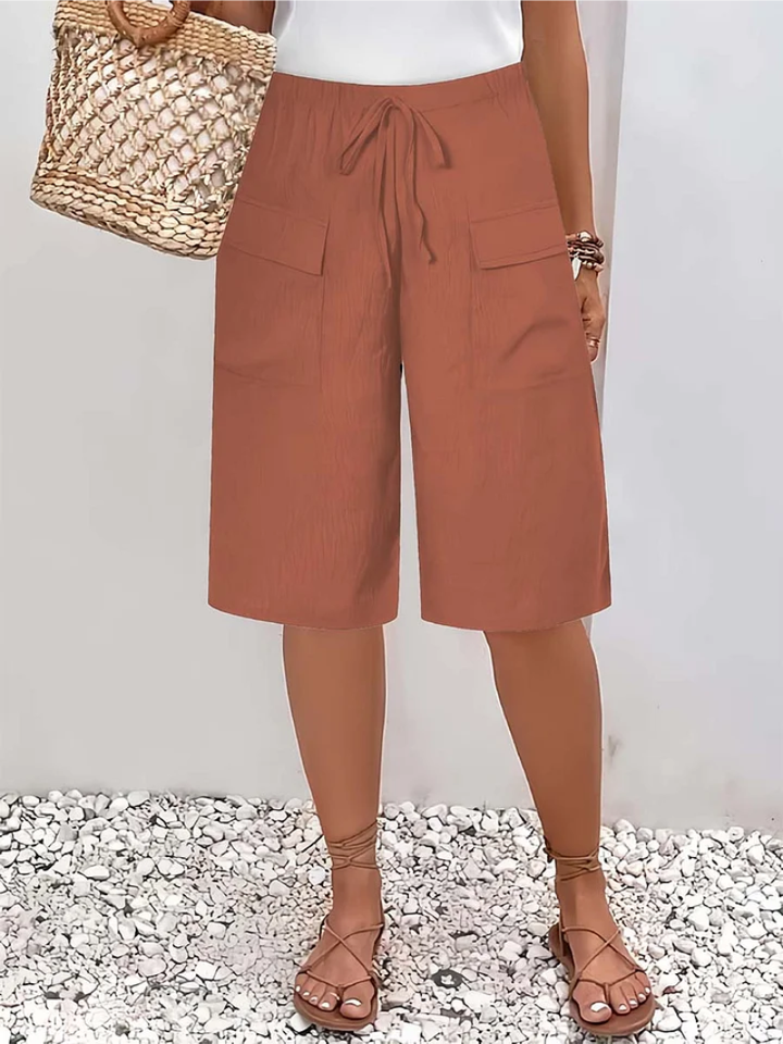 Lina™ – Short confortable à taille élastique élégante