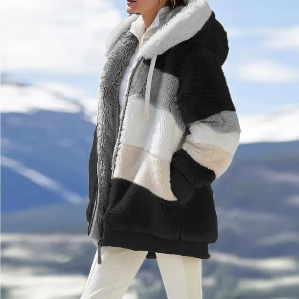 FRANZI | Manteau matelassé en fourrure