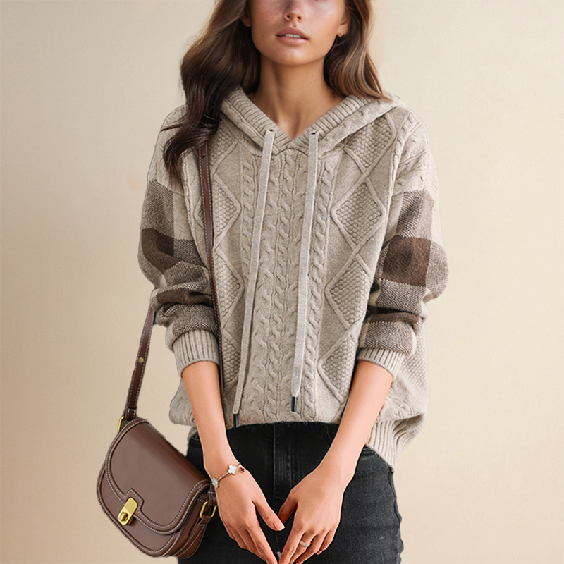 Leonie™ | Pull Jacquard à Capuche