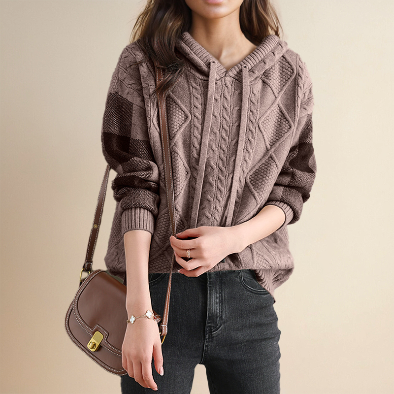 Leonie™ | Pull Jacquard à Capuche