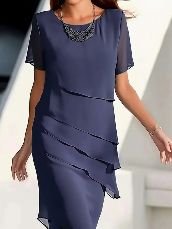 Aria - Timeless Chiffon Layered Dress