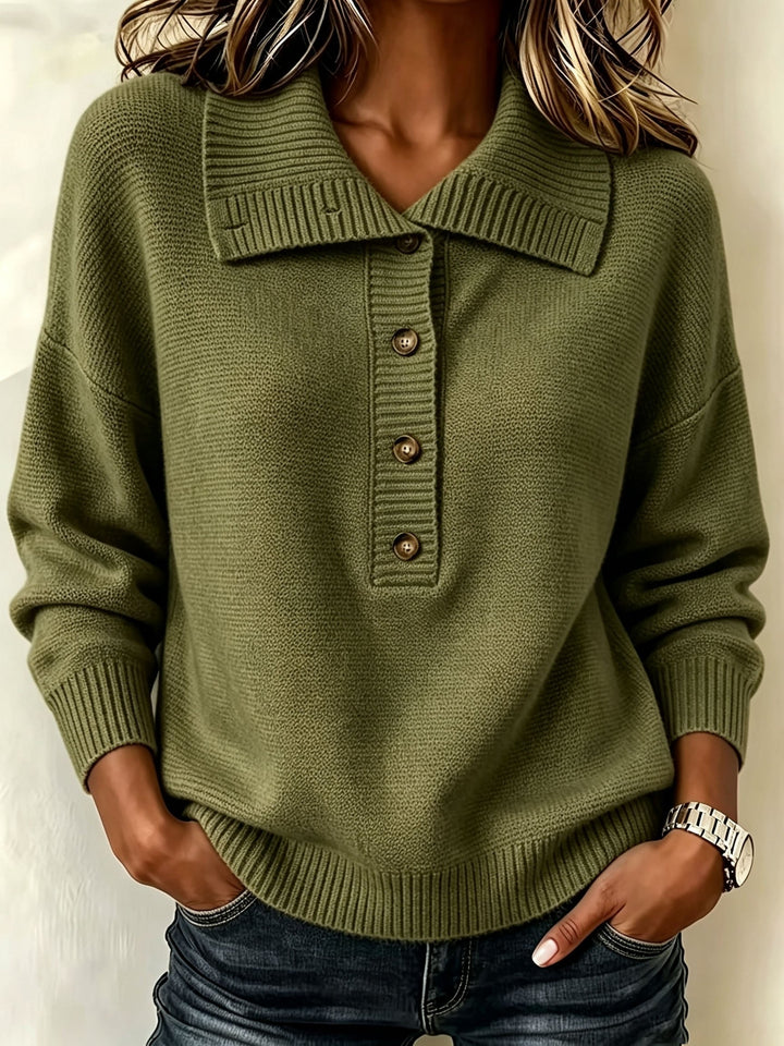 Nicole | Ladies Autumn Sweater with Buttons