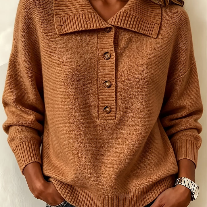 Nicole | Ladies Autumn Sweater with Buttons