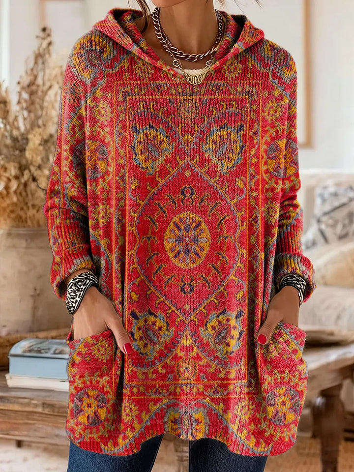 Aimee - Cozy Hooded Knit Sweater