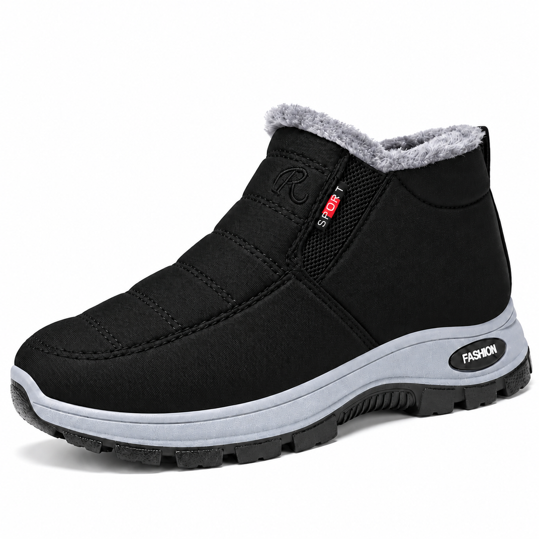Elvy quilted slip-on ankle boots in Black