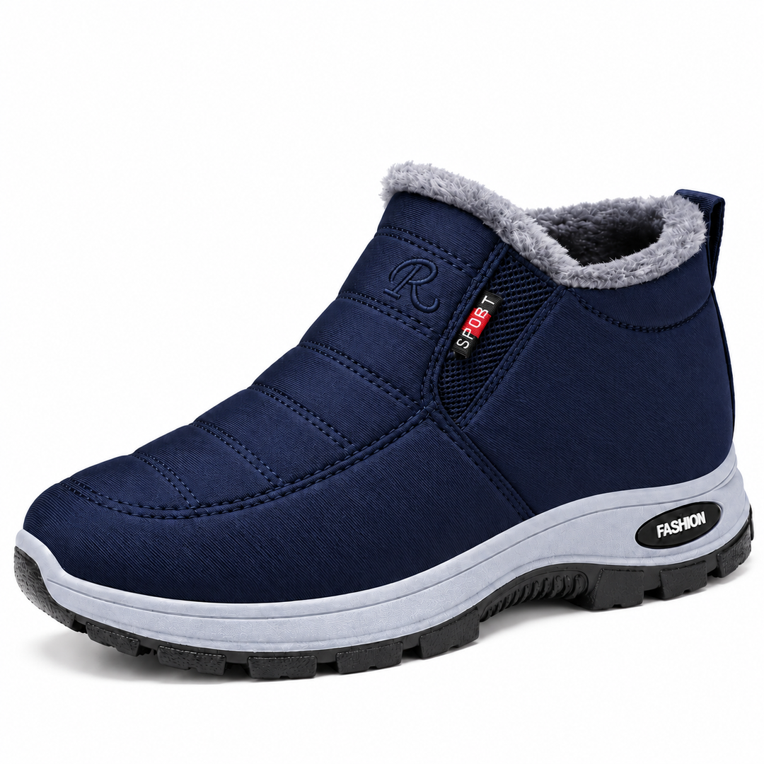 Elvy quilted slip-on ankle boots in Blue